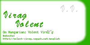 virag volent business card